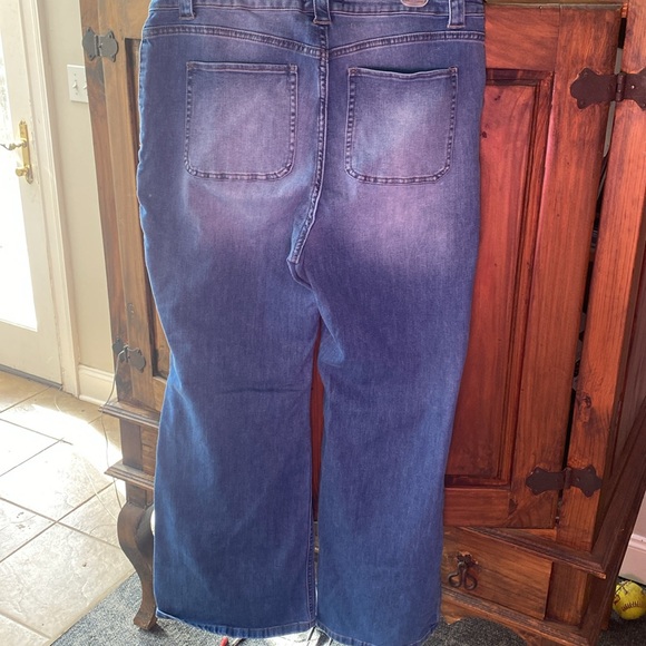 Mason & Belle Stitch Fix flare leg patch pocket jeans size 12 / 31 - Picture 2 of 7